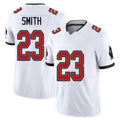Tampa Bay #23 Smith Player Football V Neck Short Sleeve Jersey White Tykee For Men Youth Women Gift
