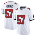 Tampa Bay #57 Holmes Player Football V Neck Short Sleeve Jersey White Yasir For Men Youth Women Gift
