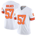 Tampa Bay #57 Holmes Player Football V Neck Short Sleeve White Jersey Yasir For Men Youth Women Gift