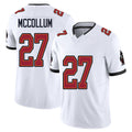 Tampa Bay #27 McCollum Player Football V Neck Short Sleeve Jersey White Zyon For Men Youth Women Gift