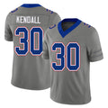 Buffalo #30 Kendall Player Football V Neck Short Sleeve Gray Jersey Anthony For Men Youth Women Gift
