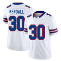 Buffalo #30 Kendall Player Football V Neck Short Sleeve White Jersey Anthony For Men Youth Women Gift