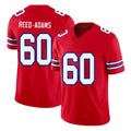 Buffalo #60 Reed-Adams Player Football V Neck Short Sleeve Red Jersey Ar'maj For Men Youth Women Gift
