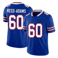 Buffalo #60 Reed-Adams Player Football V Neck Short Sleeve Royal Jersey Ar'maj For Men Youth Women Gift