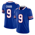 Buffalo #9 Chubb Player Football V Neck Short Sleeve Royal Jersey Bradley For Men Youth Women Gift