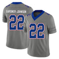 Buffalo #22 Gardner-Johnson Player Football V Neck Short Sleeve Gray Jersey C.J. For Men Youth Women Gift