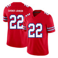 Buffalo #22 Gardner-Johnson Player Football V Neck Short Sleeve Red Jersey C.J. For Men Youth Women Gift
