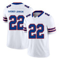 Buffalo #22 Gardner-Johnson Player Football V Neck Short Sleeve White Jersey C.J. For Men Youth Women Gift