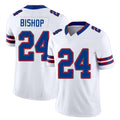 Buffalo #24 Bishop Player Football V Neck Short Sleeve White Jersey Cole For Men Youth Women Gift