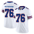 Buffalo #76 Weatherspoon Player Football V Neck Short Sleeve White Jersey Da'Metrius For Men Youth Women Gift