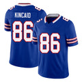 Buffalo #86 Kincaid Player Football V Neck Short Sleeve Royal Jersey Dalton For Men Youth Women Gift