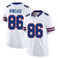 Buffalo #86 Kincaid Player Football V Neck Short Sleeve White Jersey Dalton For Men Youth Women Gift