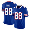 Buffalo #88 Knox Player Football V Neck Short Sleeve Royal Jersey Dawson For Men Youth Women Gift