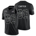 Buffalo #90 Carter Player Football V Neck Short Sleeve Black Jersey DeWayne For Men Youth Women Gift