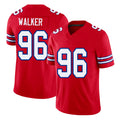 Buffalo #96 Walker Player Football V Neck Short Sleeve Red Jersey Deone For Men Youth Women Gift