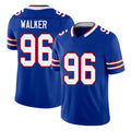 Buffalo #96 Walker Player Football V Neck Short Sleeve Royal Jersey Deone For Men Youth Women Gift