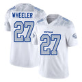 Buffalo #27 Wheeler Player Football V Neck Short Sleeve White Jersey Ian For Men Youth Women Gift