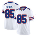 Buffalo #85 Hawes Player Football V Neck Short Sleeve White Jersey Jackson For Men Youth Women Gift
