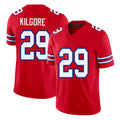 Buffalo #29 Kilgore Player Football V Neck Short Sleeve Red Jersey Jalon For Men Youth Women Gift