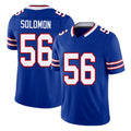 Buffalo #56 Solomon Player Football V Neck Short Sleeve Royal Jersey Javon For Men Youth Women Gift