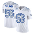 Buffalo #56 Solomon Player Football V Neck Short Sleeve White Jersey Javon For Men Youth Women Gift
