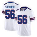 Buffalo #56 Solomon Player Football V Neck Short Sleeve White Jersey Javon For Men Youth Women Gift