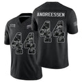Buffalo #44 Andreessen Player Football V Neck Short Sleeve Black Jersey Joe For Men Youth Women Gift