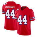 Buffalo #44 Andreessen Player Football V Neck Short Sleeve Red Jersey Joe For Men Youth Women Gift