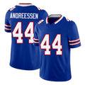 Buffalo #44 Andreessen Player Football V Neck Short Sleeve Royal Jersey Joe For Men Youth Women Gift