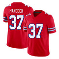 Buffalo #37 Hancock Player Football V Neck Short Sleeve Red Jersey Jordan For Men Youth Women Gift