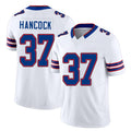 Buffalo #37 Hancock Player Football V Neck Short Sleeve White Jersey Jordan For Men Youth Women Gift