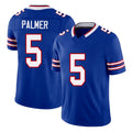 Buffalo #5 Palmer Player Football V Neck Short Sleeve Royal Jersey Josh For Men Youth Women Gift