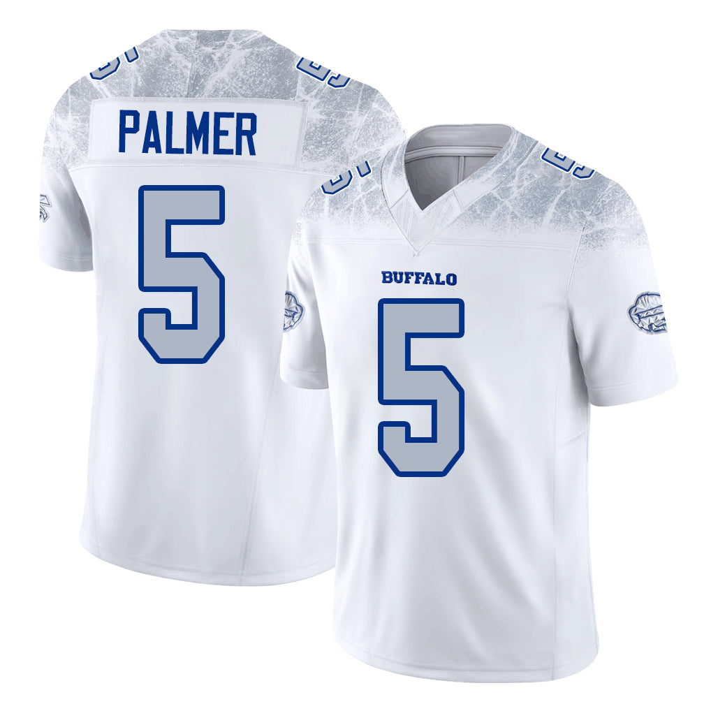 Buffalo #5 Palmer Player Football V Neck Short Sleeve White Jersey Josh For Men Youth Women Gift