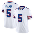 Buffalo #5 Palmer Player Football V Neck Short Sleeve White Jersey Josh For Men Youth Women Gift
