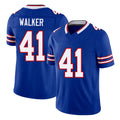 Buffalo #41 Walker Player Football V Neck Short Sleeve Royal Jersey Kani For Men Youth Women Gift