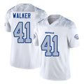 Buffalo #41 Walker Player Football V Neck Short Sleeve White Jersey Kani For Men Youth Women Gift