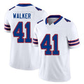 Buffalo #41 Walker Player Football V Neck Short Sleeve White Jersey Kani For Men Youth Women Gift