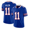 Buffalo #11 Allen Player Football V Neck Short Sleeve Royal Jersey Kyle For Men Youth Women Gift