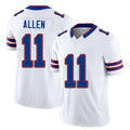 Buffalo #11 Allen Player Football V Neck Short Sleeve White Jersey Kyle For Men Youth Women Gift