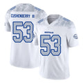Buffalo #53 Cushenberry III Player Football V Neck Short Sleeve White Jersey Lloyd For Men Youth Women Gift
