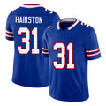 Buffalo #31 Hairston Player Football V Neck Short Sleeve Royal Jersey Maxwell For Men Youth Women Gift