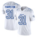 Buffalo #31 Hairston Player Football V Neck Short Sleeve White Jersey Maxwell For Men Youth Women Gift