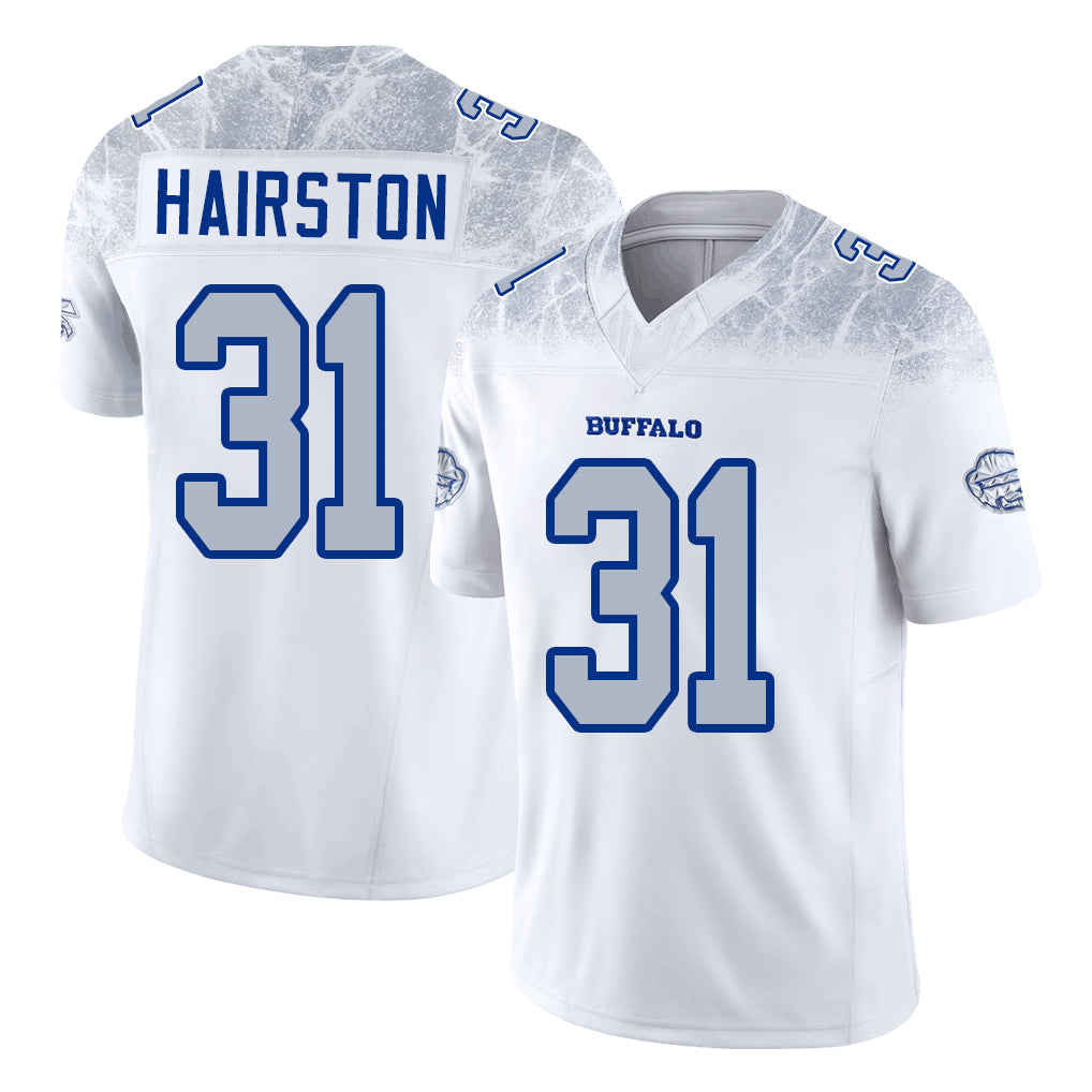 Buffalo #31 Hairston Player Football V Neck Short Sleeve White Jersey Maxwell For Men Youth Women Gift