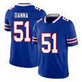 Buffalo #51 Danna Player Football V Neck Short Sleeve Royal Jersey Michael For Men Youth Women Gift