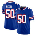 Buffalo #50 Reese Player Football V Neck Short Sleeve Royal Jersey Otis For Men Youth Women Gift