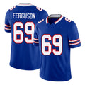 Buffalo #69 Ferguson Player Football V Neck Short Sleeve Royal Jersey Reid For Men Youth Women Gift