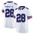 Buffalo #28 Franklin Jr. Player Football V Neck Short Sleeve White Jersey Sam For Men Youth Women Gift