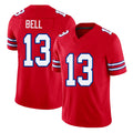 Buffalo #13 Bell Player Football V Neck Short Sleeve Red Jersey Skyler For Men Youth Women Gift