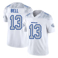 Buffalo #13 Bell Player Football V Neck Short Sleeve White Jersey Skyler For Men Youth Women Gift