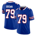 Buffalo #79 Brown Player Football V Neck Short Sleeve Royal Jersey Spencer For Men Youth Women Gift